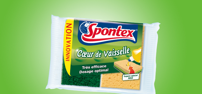 SPONTEX Coeur de Vaisselle Éponge 2 Pieces - Cdiscount Au quotidien