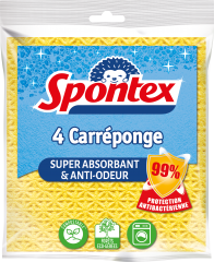 4 Carréponge Anti-bactéries