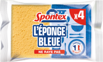 L'Eponge Bleue Stop-Graisse Non-Rayante x4