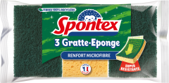 Gratte-Eponge Microfibre x3