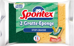 Gratte-Eponge Stop-Bactéries x2