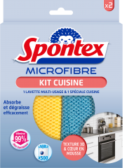 Microfibre Kit cuisine x2