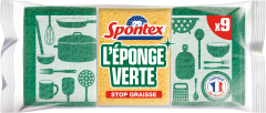 L'Eponge Verte Stop-Graisse x9