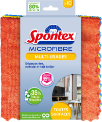 Microfibre multi-usages x10 