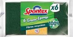 Gratte-Eponge Fibres Recyclées x6