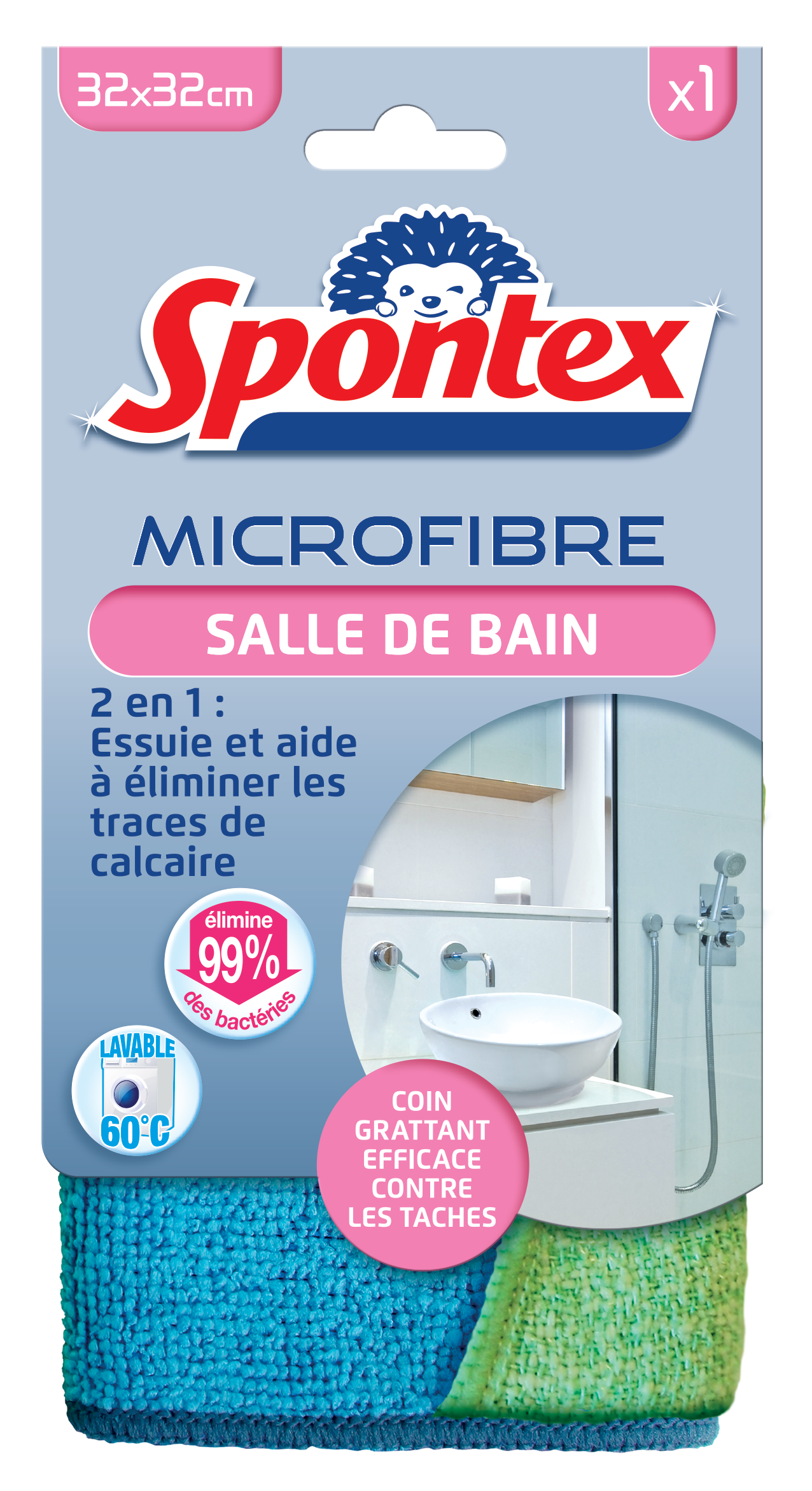 Ecozone Chiffon Microfibre Salle de Bain