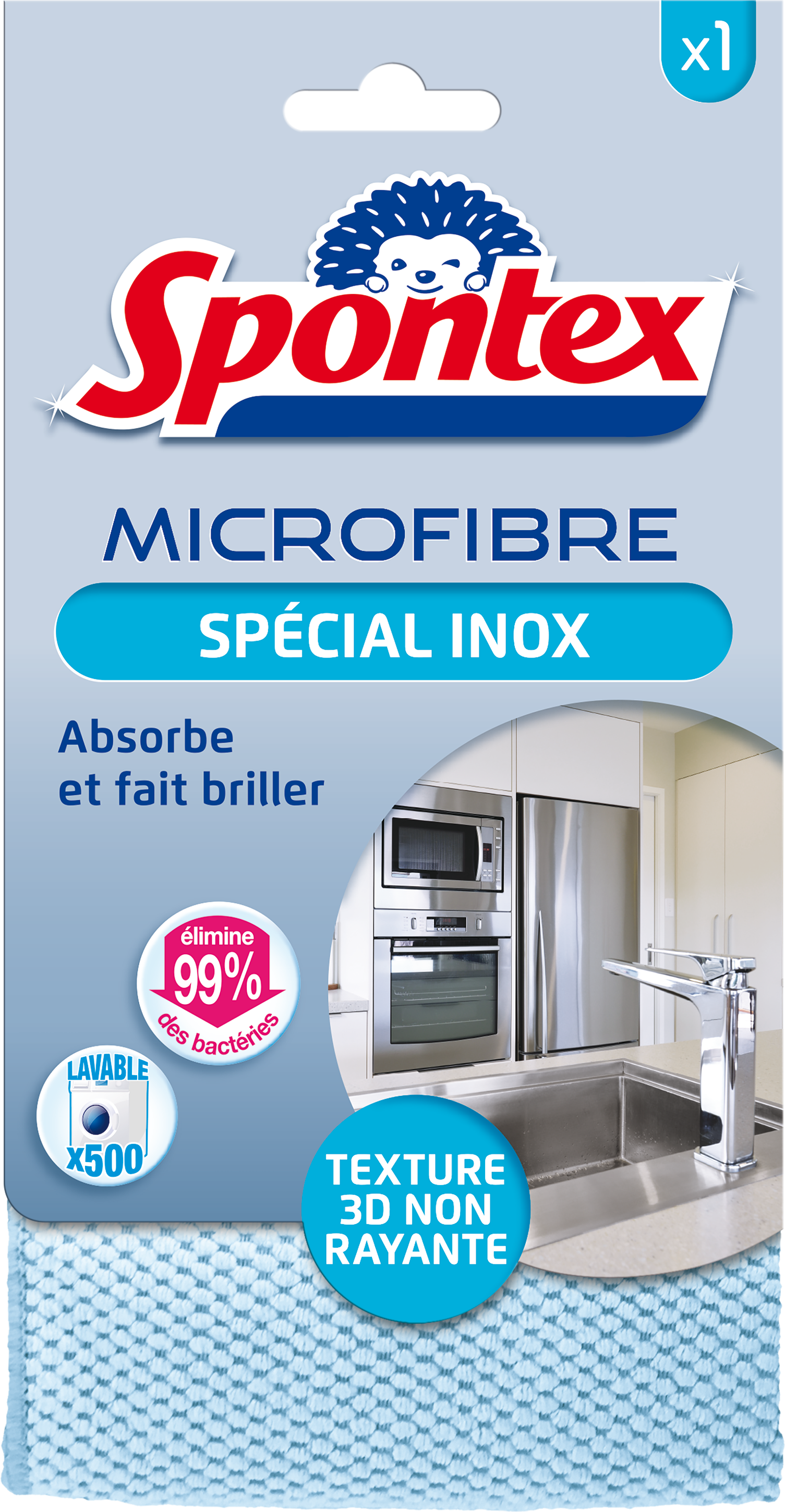 SPONTEX - Microfibre Spécial Cuisine - 1 lavette Texture 3D Ultra  Absorbante et Dégraissante : : Cuisine et Maison