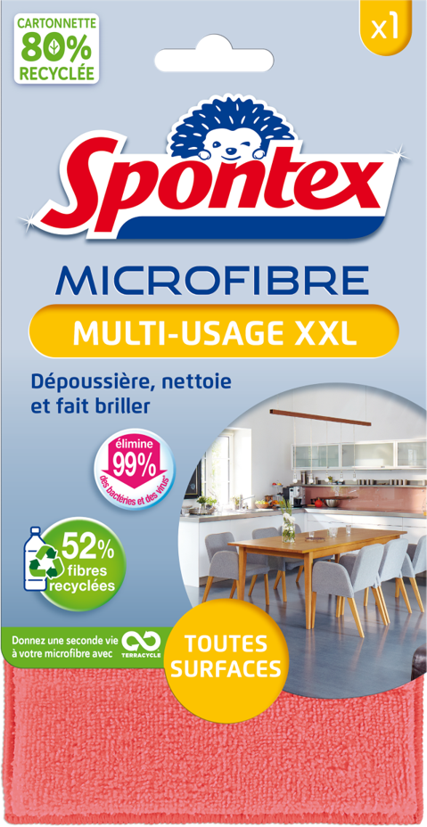 Microfibres multi-usages vertes x5